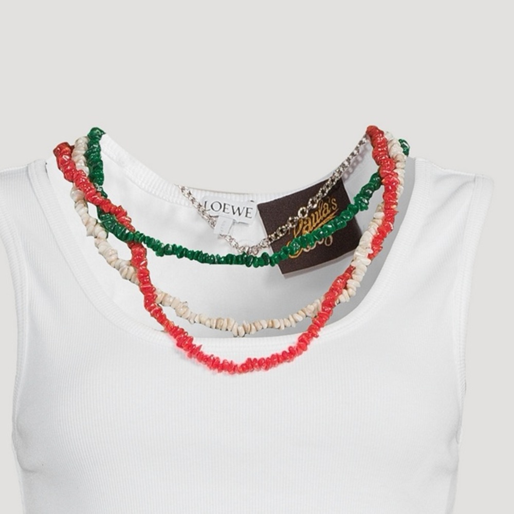 Loewe x Paula’s Ibiza 3 in 1 Multicolour Beaded Necklace Brand New! GWP